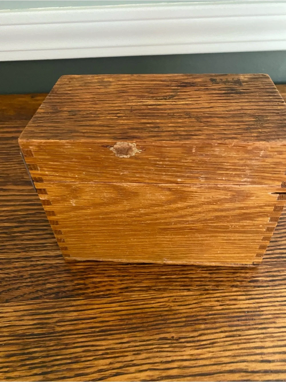 Vintage Globe Wernicke Wood Recipe Box, File Box, Card Box - Farmhouse Kitchen